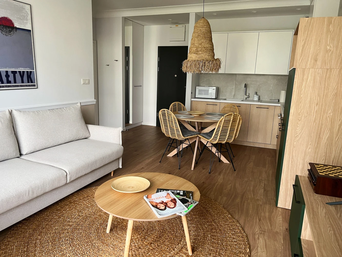 Apartament Niechorze - W salonie