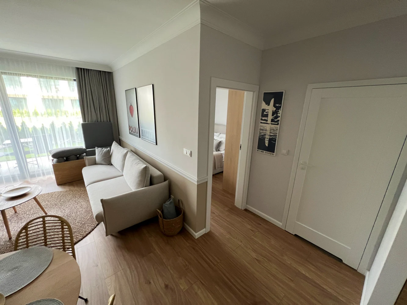 Apartament Niechorze - Piękny salon